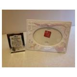 NIP Photo Album, Wedding Champagne Stems in Box, NIB Photo Frames, Baby/Pet Photo Frames, and Sterling & Noble B/O Wall Clock