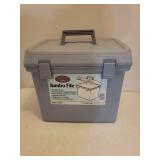 3 File Storage Boxes - 1 is Metal, and Spiral Notebook