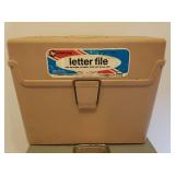 3 File Storage Boxes - 1 is Metal, and Spiral Notebook