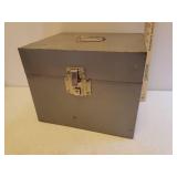 3 File Storage Boxes - 1 is Metal, and Spiral Notebook