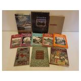 Vintage Picture Books of Travel Abroad, History of French Cuisine, and Masterpieces of Italian Art