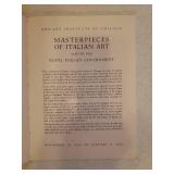 Vintage Picture Books of Travel Abroad, History of French Cuisine, and Masterpieces of Italian Art