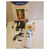 HP Photosmart D110 Series Printer with Cords & Manual, and Boxes of Kodak and PrintWorks Photo Paper