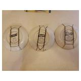 Franklin Mint Porcelain Collectible Teddy Bear Plates with Hangers, Vintage Plush Animals, Baby Accessories, Nursery Decor, and Baby