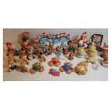 Ceramic and Resin Christmas & Valentines Bear Figurines/Decor