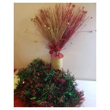 Holiday Mesh Ribbon, Decorating Ribbon, Tree Skirt, Christmas Floral Picks, Floral Wire, Metallic Garland, and Elf Hat Decor