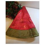 Holiday Mesh Ribbon, Decorating Ribbon, Tree Skirt, Christmas Floral Picks, Floral Wire, Metallic Garland, and Elf Hat Decor