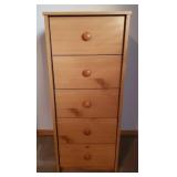 5 Drawer Cabinet - 16.5in W x 16in D x 39.5in T