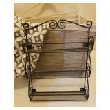 Large Woven Laundry Basket with Liner, Fabric Hamper Liner, Shower Rack, Bathroom Rack, Stainless Steel Waste Can, Flocked Pant Hanger, & NIP Drawer Dividers