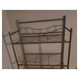 Silver/Gray Metal Over Toilet Storage Rack - 23in W x 10in D x 65in T