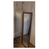 2 Over Door Hanger Wardrobe Mirrors - Largest is 17.5in W x 53.5in T