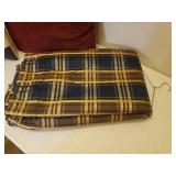 Large & Small Throw Pillows, Plaid Curtain Set, and Lap Blankets