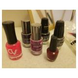 Hand Mirrors, Makeup Mirror, NIP Sponges, Nail Polish, and Hair Flat Iron