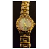 3 Ladies Metal Strap Wrist Watches: Citizen with Mother of Pearl Face, Invicta with Crystal Bezel, and Jules Jurgensen with Date Dial