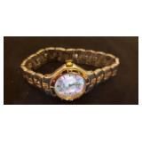 3 Ladies Metal Strap Wrist Watches: Citizen with Mother of Pearl Face, Invicta with Crystal Bezel, and Jules Jurgensen with Date Dial