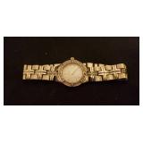 3 Ladies Metal Strap Wrist Watches: Citizen with Mother of Pearl Face, Invicta with Crystal Bezel, and Jules Jurgensen with Date Dial