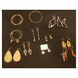Large Lot of Vintage Ladies Fashion Earrings