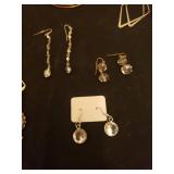 Large Lot of Vintage Ladies Fashion Earrings