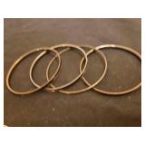 Vintage Rhinestone Jewelry & Metal Bangle Bracelets