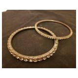 Vintage Rhinestone Jewelry & Metal Bangle Bracelets