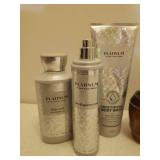 Bath & Body Works Platinum Body Wash & Fragrance Mist, Sink Soap Dispenser, White Barn Ocean Room Spray, Peppermint Oil, and Hemp Cream