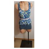 Vintage Female Mannequin on Adjustable Metal Stand Base - 16in W x 12in D & 59in T at Lowest