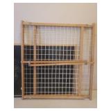 Polder Folding Metal Step Stool, Bag Holder Rack, Adjustable Child/Pet Gate, and Large Wood Frame Chalkboard