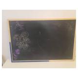 Polder Folding Metal Step Stool, Bag Holder Rack, Adjustable Child/Pet Gate, and Large Wood Frame Chalkboard