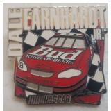 Boeing Lock Blade Pocket Knife with Wood Handle - Stamped British Hong Kong - 5.5in L Open, and Dale Earnhardt Jr. Bud Car NASCAR Pin by Wincraft