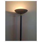 Green and Gold Metal Floor Lamp - Works