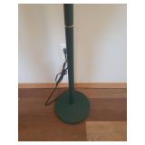 Green and Gold Metal Floor Lamp - Works