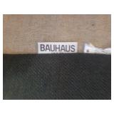 Large Forrest Green Over Stuffed BAUHAUS 2 Cushion Love Seat with Matching Throw Pillows - 68in W X 39in D - Matches Lot # 2000 - IN BASEMENT - LARGE/HEAVY - MUST BRING HELP TO MOVE/LOAD!