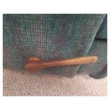 Pair of Dark Jade Green LAZ-E-BOY Rocker Recliners - 1 needs Handle Repair - HEAVY - IN BASEMENT - MUST BRING HELP TO MOVE/LOAD!