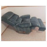 Pair of Dark Jade Green LAZ-E-BOY Rocker Recliners - 1 needs Handle Repair - HEAVY - IN BASEMENT - MUST BRING HELP TO MOVE/LOAD!