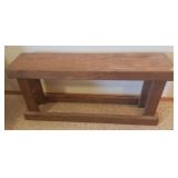 Custom Wood Sofa Table/Aquarium Stand - 48in W x 12in D x 23in T - in Basement - Bring Help!