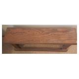 Custom Wood Sofa Table/Aquarium Stand - 48in W x 12in D x 23in T - in Basement - Bring Help!