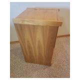 Oak 2 Drawer Locking File Cabinet with Keys - 10in W x 17in D x 28in T - Heavy - in Basement - Bring Help!