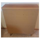 Vintage Wood Bookshelf on Legs - 30in W x 10in D x 37in T - in Basement - Bring Help!