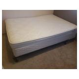 Pro Comfort Collection - Bremerton - Full Size Mattress & Box Springs - With Metal Frame & Foam Topper - in Basement - MUST BRING HELP TO MOVE/LOAD!