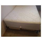 Pro Comfort Collection - Bremerton - Full Size Mattress & Box Springs - With Metal Frame & Foam Topper - in Basement - MUST BRING HELP TO MOVE/LOAD!