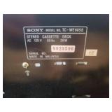 Sony Stereo Cassette Deck with Manual - in Basement