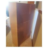 2 Drawer Storage Cabinet with Under Storage - Comes apart in 2 Sections - 24in W  x 12in D x 47.5in T - in Basement - Bring Help!