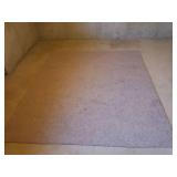 7.5Ft x 8.5Ft Tan Shag Carpet Remnant  - in Basement - Bring Help!