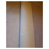 7.5Ft x 8.5Ft Tan Shag Carpet Remnant  - in Basement - Bring Help!