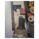 Hand Tools, Safety Goggles, Sanding Blocks, Tiki Torch Wicks, and Repair Supplies
