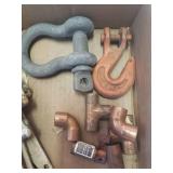 Hinges, Copper Pipe Fittings, Chain Hooks and Gate Closure