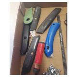 Light Duty Chain, Box Knives, and Work Lights/Flashlights