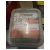 Large Lot of Nails, Screws, and Zip Ties