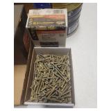 Large Lot of Nails, Screws, and Pegboard Hooks
