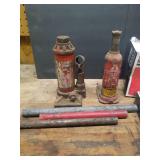 Bottle Jacks, Distributor Cap, Rotor, and Oil Pump